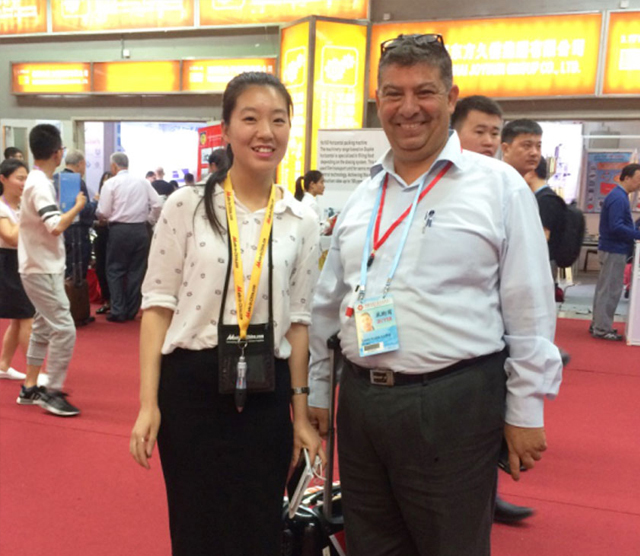 meeting with our old agent in canton fair
